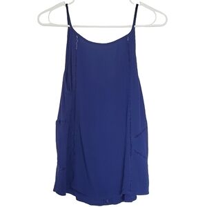 1377 * Hurley Spaghetti Strap Tank Blue Size S